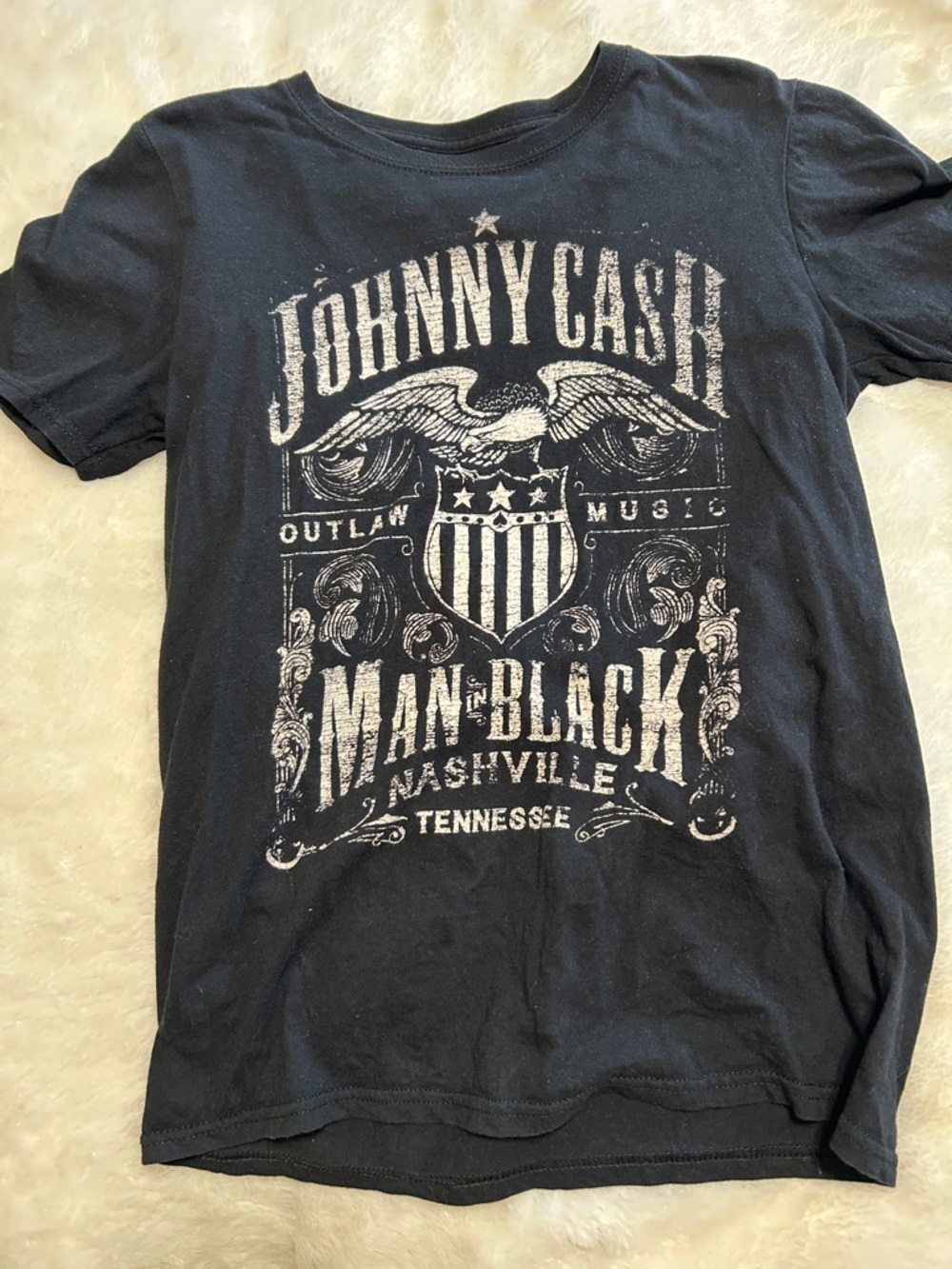 'Man in Black' Graphic Tee - Black